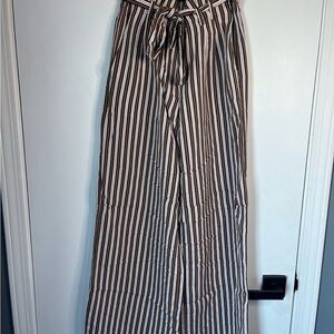 Express Brown and Pink Striped Garment